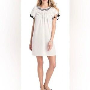 Vineyard Vine Smocked Tassel Boho Lightweight Coverup